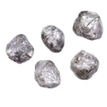 5 Pcs Unique Grey Rough Diamond – Loose Uncut Natural Raw Diamond for Jewelry Making