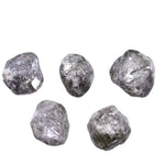 5 Pcs Unique Grey Rough Diamond – Loose Uncut Natural Raw Diamond for Jewelry Making