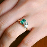 1.81 Ct MOI lab created round diamond ring, minimalist gold design, everyday luxury jewelry.