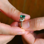1.81 Ct MOI lab created round diamond ring, minimalist gold design, everyday luxury jewelry.