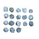 18 Pcs Natural Blue Rough Diamonds loose rustic earth mined raw fancy diamonds for jewelry making