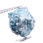 1.70 Ct Rare Blue Rough Diamond Treated Natural Loose Earth Mined For Custom Wedding Jewelry