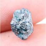 2.80 Ct Natural Blue Treated Rough Diamond Uncut Loose Earth-Mined Diamond for Custom Jewelry .