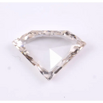 1.11 Ct Shield Rose Cut Light Brown Lab Grown Diamond – Ethical Sustainable CVD Loose Diamond for Engagement Rings and Custom Fine Jewelry
