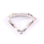 1.11 Ct Shield Rose Cut Light Brown Lab Grown Diamond – Ethical Sustainable CVD Loose Diamond for Engagement Rings and Custom Fine Jewelry