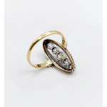 1.30 Ct rose cut lab created diamond ring with princess cut design, modern bridal engagement ring in elegant style