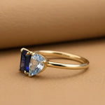 2.03 Ct MOI lab created oval diamond ring, sleek gold band, sophisticated luxury jewelry.