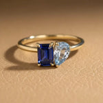 2.03 Ct MOI lab created oval diamond ring, sleek gold band, sophisticated luxury jewelry.
