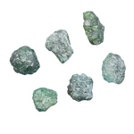 Loose green rough diamond, uncut raw irregular shape natural green earth mined diamond for jewelry making