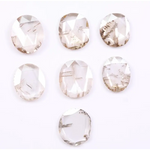 lab grown loose cvd diamond white and brown coloed diamond oval cut diamond use for custom jewerly