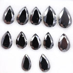 Black Pear Cut Lab Grown Diamond, Fancy CVD Loose Stone for Custom Jewelry Making, Ethical Sustainable Diamond, Perfect Gift for Her