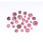 Raw Pink Diamonds 2–7 MM assorted coated round loose stones for pendants, rings, and custom jewelry making