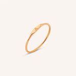 white gold initial ring with engraved letter minimalist thin band personalized jewelry