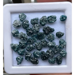 Fancy blue rough diamond lot loose uncut raw rustic earth mined conflict-free diamonds for rings jewelry making