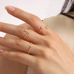 Minimalist 14K gold diamond sunburst signet ring elegant fine jewelry for women