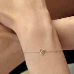 Gold tennis bracelet featuring brilliant lab grown diamond tennis bracelet stones