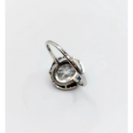 2.40 Ct round cut lab created diamond ring with white stones modern luxury bridal engagement ring