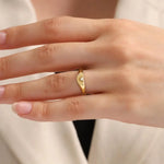 Dainty 0.2 Ct Signet Ring with Diamond Sunburst Design, 14K Gold Minimal Ring for Women