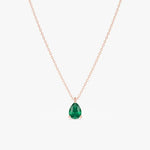 0.94 Ct genuine green gemstone pendant necklace with rich color and elegant design, perfect for timeless fine jewelry and stylish everyday looks