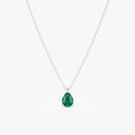 0.94 Ct genuine green gemstone pendant necklace with rich color and elegant design, perfect for timeless fine jewelry and stylish everyday looks
