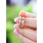 Personalized name engraved couple rings, perfect gift for romantic partners.