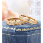 Personalized name engraved couple rings, perfect gift for romantic partners.