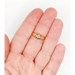 cushion and round cut 0.30 Ct lab created diamond engagement ring modern minimalist statement jewelry