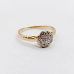 elegant 14K gold ring with 0.90 Ct lab created diamond solitaire engagement ring