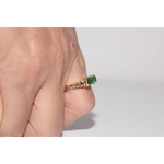 Fine lab created gemstone diamond ring with round pink center and brilliant white diamond setting