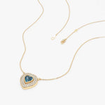 0.44 Ct genuine blue gemstone pendant necklace with deep color and elegant design, perfect for fine jewelry and stylish everyday wear