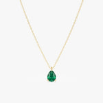 0.94 Ct genuine green gemstone pendant necklace with rich color and elegant design, perfect for timeless fine jewelry and stylish everyday looks