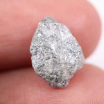 Gray diamond engagement ring with faceted lab grown gray diamond in modern setting