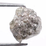 natural uncut diamond crystal with raw diamond ring appearance grey rough diamond