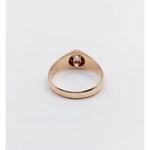 cushion and round cut 0.30 Ct lab created diamond engagement ring modern minimalist statement jewelry