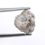 Rose cut gray diamond jewelry handmade with ethical lab grown diamond