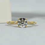 Gothic engagement rings with dramatic vintage inspired luxury detailing