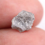Gray diamond engagement ring with faceted lab grown gray diamond in modern setting