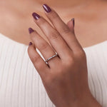 1 carat engagement ring with elegant solitaire diamond luxury look