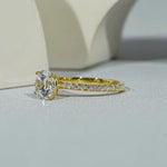 Dainty engagement rings with delicate diamond elegance and refined beauty