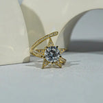 Antique diamond earrings with sparkling vintage luxury craftsmanship