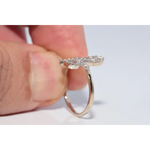 Timeless lab grown ring round cut diamond in gold solitaire setting for elegant jewelry lovers