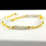 9.20 Ct white rough diamond bracelet in elegant luxury style For Fine Jewelry