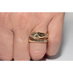 Delicate lab grown ring with round cut diamond in classic solitaire gold setting for her everyday elegance