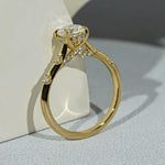Gothic engagement rings with dramatic vintage inspired luxury detailing