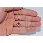 3.50 Ct lab-grown diamond vintage style necklace for women, elegant sparkling diamond jewelry with timeless design