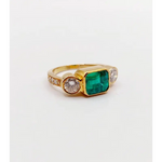 stunning radiant cut lab grown diamond ring 2.15 carat with white accent stones bridal jewelry