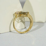 Cubic zirconia engagement rings with sparkling elegant luxury diamond style