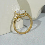 art deco engagement ring with victorian engagement ring influence and heart shaped diamond ring accents.