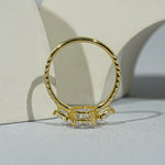 Antique looking wedding rings with timeless vintage diamond elegance