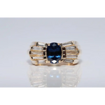 Designer lab created gemstone diamond ring with pink center stone and sparkling white diamonds